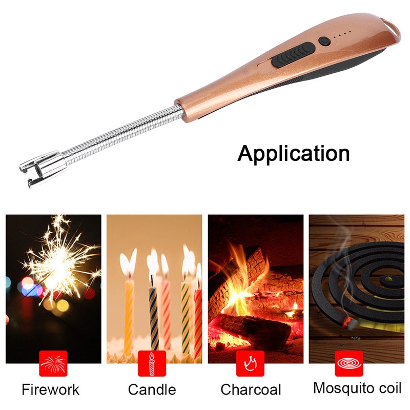 Windproof Pulse Ignition Portable BBQ Lighter Barbecue Lighter with Battery