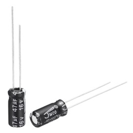 uxcell 47uF 16V 5x11mm Electrolytic Capacitor, Radial Leads Aluminum Capacitors for TV, LCD Monitor, VCD, 15Pcs