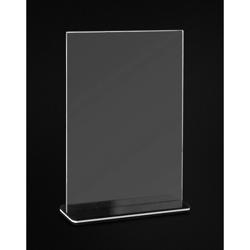 QWORK® Pack of 6 A5 Acrylic Table Stands with Solid