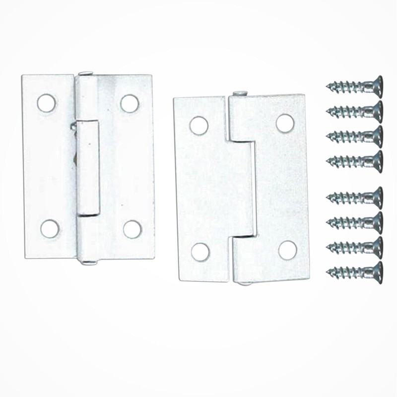 WAKI Thin Color Hinge, 1.3 inches (32 mm), White
