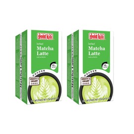 Generic 2 Packs - Instant Matcha Latte - Tra Xanh Hoa Tan Matcha Latte - 10 Sachets per Box x 2 Boxes per Order - Prodcut of Singapore