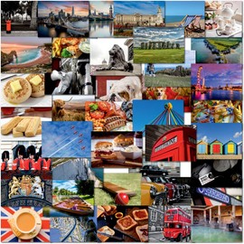 doodlecards 40 x London Postcards Mixed Multipack from Iconic London Landmarks and famous British icons (Best of Britain). Made in the UK.