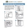 Salon World Safety Clear Face Shields with Glasses Frames (4