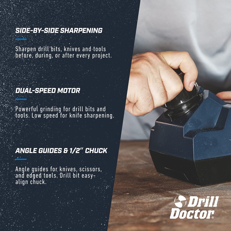 Drill Doctor X2 Drill Bit and Knife Sharpener With Removable