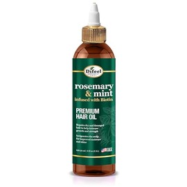 Difeel Aceite Premium Para El Cabello De Romero Y Menta Con Biotina 8 Oz. - Aceite Natural Para El Crecimiento Del Cabello
