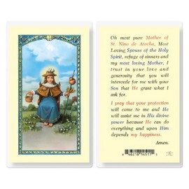 Artisan Owl Saint Nino of Atocha Holy Cards (Set of 5)