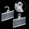 Pack of 50 - Plastic Wire Shelf Label Holder, Sign