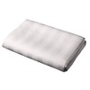 White Satin Stripe Shower Curtain Polyester Fabric - VARIOUS SIZES