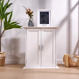 VECELO Bathroom Cabinet Wall Mounted w/Doors and Shelves Hanging Storage Cabinet