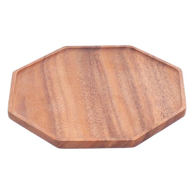 Tea Plate Natural Wood Environmental Protection Uniform Texture Odorless Serving