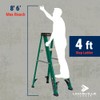 Louisville Ladder 4-Foot Fiberglass Step Ladder, 225-Pound Load Capacity, Type