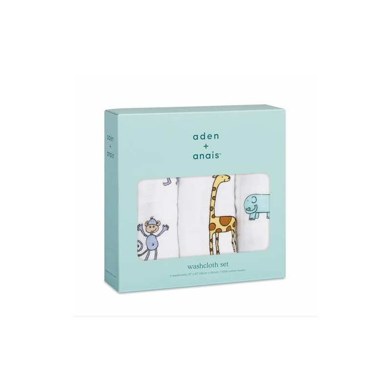 Aden + Anais Washcloth Set, Set of 3