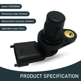 1 PC Auto Camshaft Position Sensor,Fast Response Crankshaft Position Speed Real-time Monitoring Sensor,Replacement Part OEM Number #F01R00B003 Compatible with Chery Models,Auto Parts