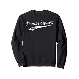 Seattle Retro Pioneer Square Neighborhood Vintage Design Sweatshirt