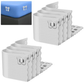 Katieyca Bed Sheet Holder Lock for Thin Sheet,Fitted Sheets Strap Clips Gripper Keep Sheets Firm & Tight in Place,Bedsheet Straps Fastener Hold Heavy Duty Mattress Straps,Set of 8