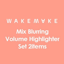 WAKEMAKE Mix Blurring Volume Highlighter Set 2items, Color:Highligter