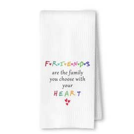 ArtisaEura Friends Gifts Kitchen Towels, Best Friend Bestie Gifts for Women Dish Tea Towels for Kitchen, Friendship Gifts for Women Friends Hand Towels for Bathroom, 16x24 Inches