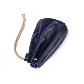 Yocipa Retro Genuine Leather Storage Bag, Women's Coin Purse, Mini Drawstring Coin Case, Multi-Purpose Portable Wallet, Leather Pouch, Popular, blue (royal)