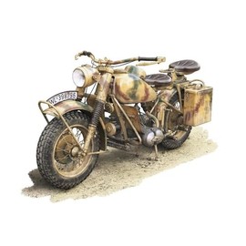 Freedom Model Kit 1/16 Germany R75 Motorcycle Plastic Model FRE16006