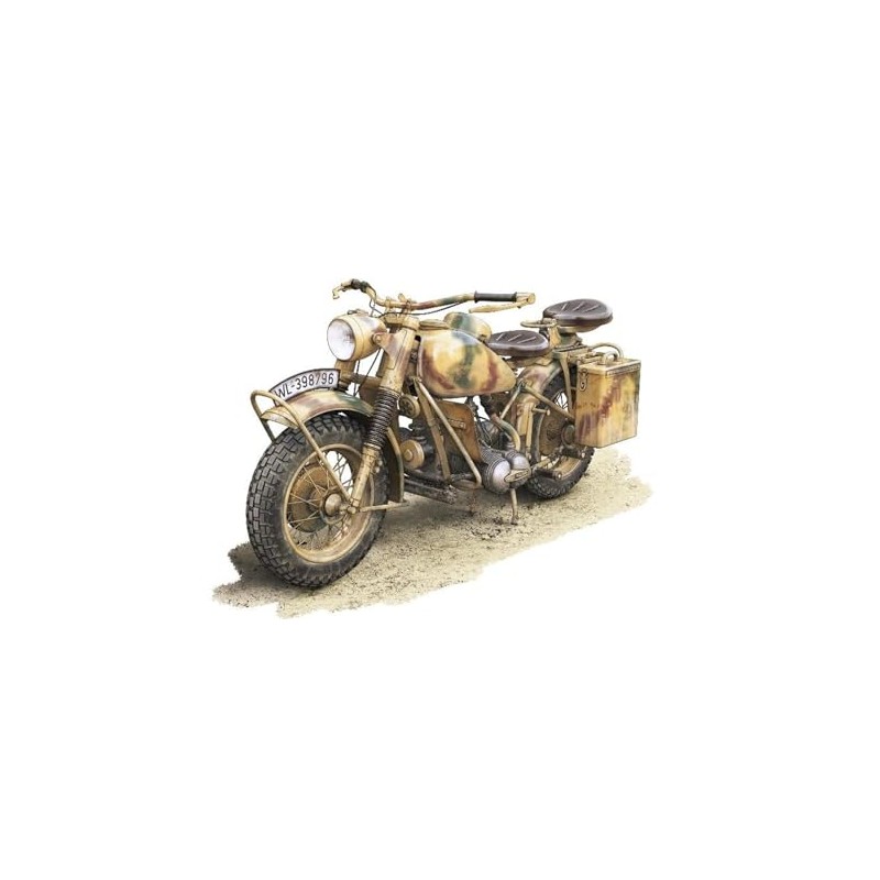 Freedom Model Kit 1/16 Germany R75 Motorcycle Plastic Model FRE16006