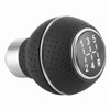 5 Speed Gear Shift Knob Stick Aluminium Alloy and Leather