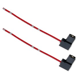 DAMA H1 Bulb Socket Angled Wire Harness Extension Connector for LED and Halogen Fog Light Bulb | Durable OEM Female Pigtail 12 ga. 19 AWG | Pack of 2