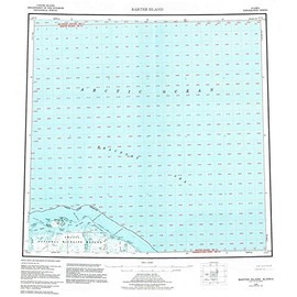 YellowMaps Barter Island AK topo map, 1:250000 Scale, 1 X 3 Degree, Historical, 1959, 22.5 x 20.9 in - Paper