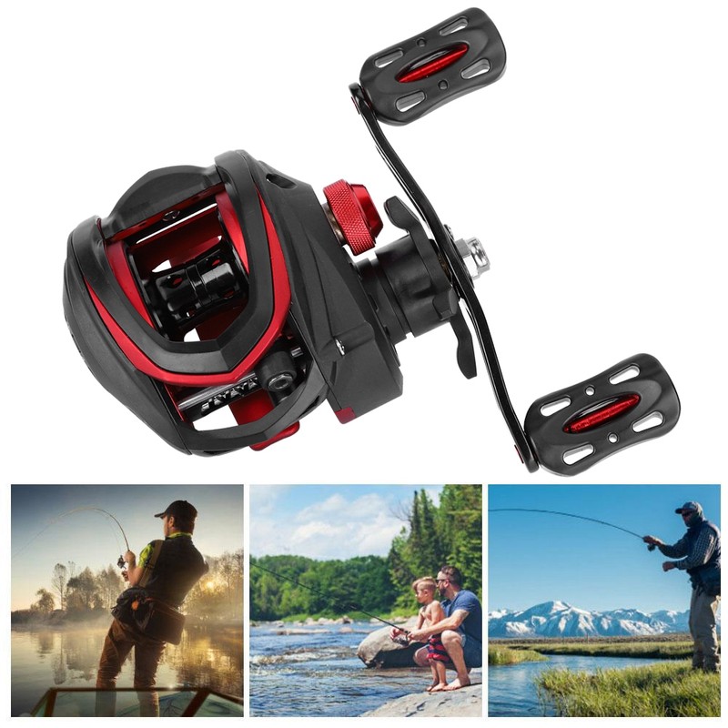 Metal High Speed Bait Black Rose 8.1：1 Long Shooting Left/Right