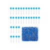 500 Pieces Round Head Map Push Pins - Small Marking