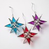Handcrafted Stained Glass Moravian Star Ornament 3D Fair Trade Christmas