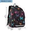 ALAZA Rainbow Color Butterflies Music Notes Backpack Bookbag Laptop Notebook
