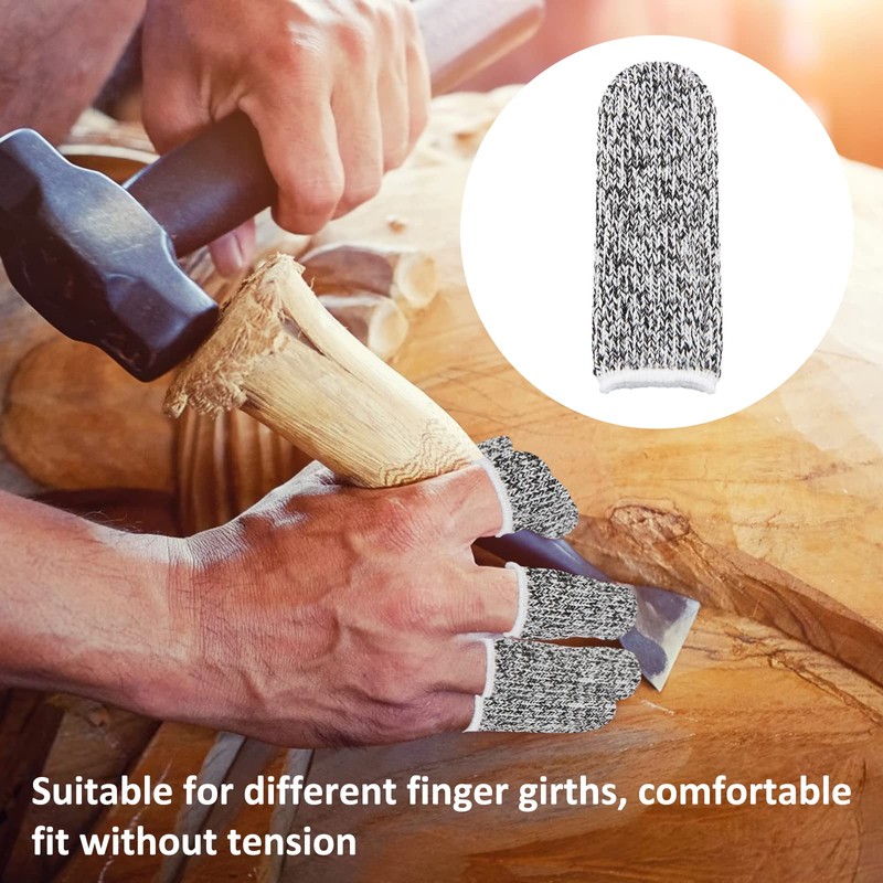Finger Cots Cut Resistant Protection, XiXiRan Pack of 20 Cut