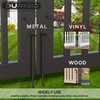 DURIGID 18 Inch Gate Cane Bolt Gate Ground Drop Rod,
