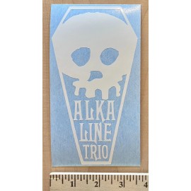 aest-x decals Alkaline Trio White Coffin Logo  Vinyl Decal Sticker