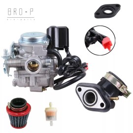 bro-parts For Ice Bear Maddog 49cc 50cc Scooter Moped PMZ50-19 N PMZ50-21 Carb Carburetor