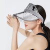 Glitter Mirror Sun Hat Silver For Summer Beach