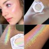 GKSHSU Chameleon Face Highlighter Palette, Multichrome Eyeshadow Shimmer Pigmented Powder,