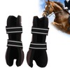 Horse Leg Guard PU Shell Elastic Breathable Protective Horse Boots