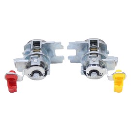 MOTOKU Pair Front Door Lock Cylinder w/Keys for Nissan Versa 2007-2013 Left Driver and Right Passenger Side