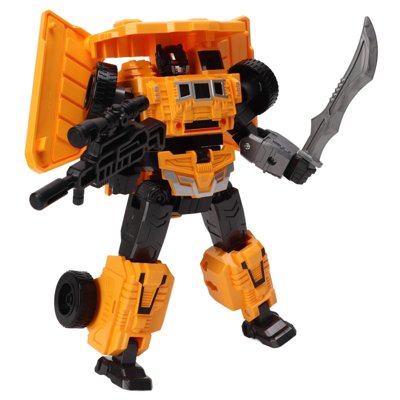 Transformation Robot Toy 2 Forms Flexible Joints Drop Resistant Educational