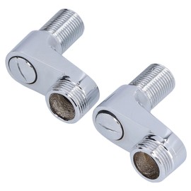 Naroote Shower Diverter Valve, Bidet Sprayer Faucet Toilet Bidet Sprayer Faucet Shower Mixer Swing Arm Adapter G1/2 to G3/4 Cold Hot Water Pipe Fixed Accessory Adapter Connector