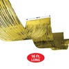 Beistle Gold Metallic Ceiling Streamers – 2 Pack Fringe Party