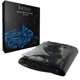 Inksafe Tattoo Black Bottle Covers 15cm x 25.5cm - Box of 250