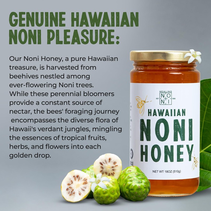 Healing Noni - Hawaiian Honey - Farm Direct - 1-Pack