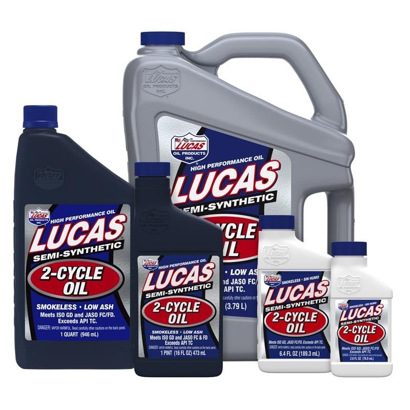 Lucas Oil 10059 Semi-Synthetic 2-Cycle Motor Oil - 6.4 Ounce