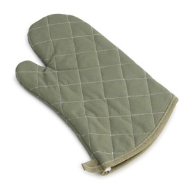 Linwnil 13 Inch Heat Resistant Oven Gloves New Cotton Oven Mitts Kitchen Gloves High Temperature Cooking Tool BBQ Gloves (13" Olive drab, 13 Inch)