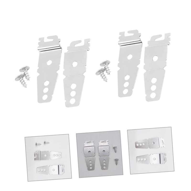 Hohopeti Dishwasher Side Brackets Set Dishwasher Mounting Clips Plate Dishwasher