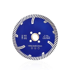 PANFREET 5" Granite Cutting Diamond Blade Diamond Blade for Granite Marble Ceramic Porcelain Tile Cutting