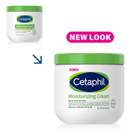 Cetaphil Cetaphil Face & Body Moisturizer, Hydrating Moisturizing Cream for Dry to Very Dry, Sensitive Skin, NEW 16 oz, Fragrance Free, Non-Comedogenic, Non-Greasy