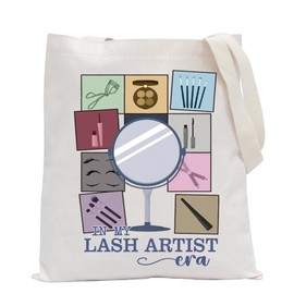 POFULL Eyelash Stylist Gift In My Lash Artist Era Tote Bag Lash Technician Gift (Lash Artist Era CA)